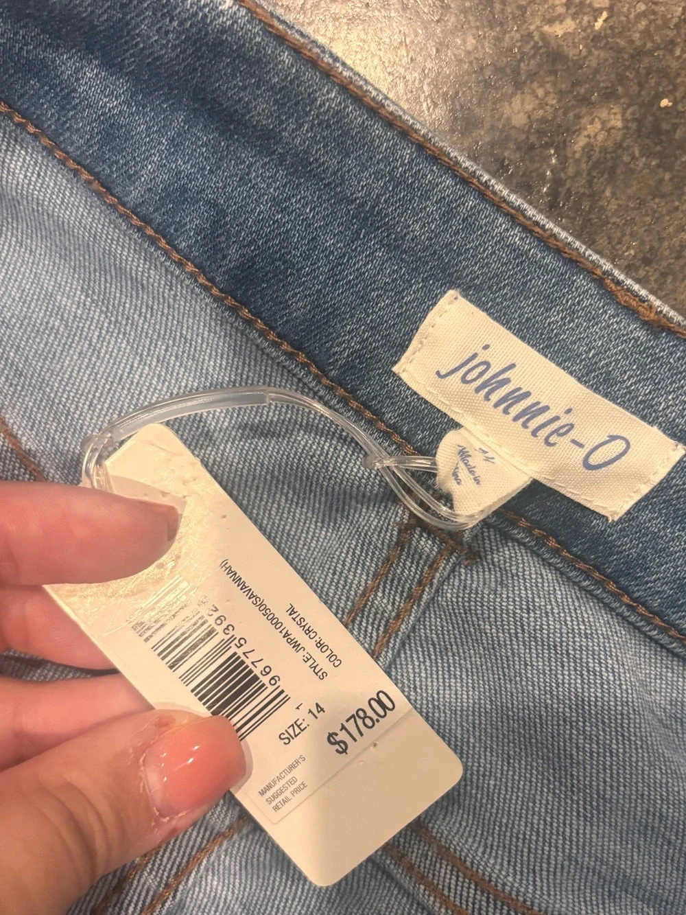 johnnie-O Light Blue Straight Leg Women’s Jeans